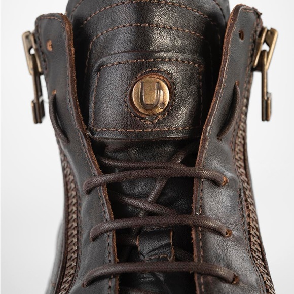 COLE dark-cocoa welted double-zip high sneakers - Picture 2 of 12